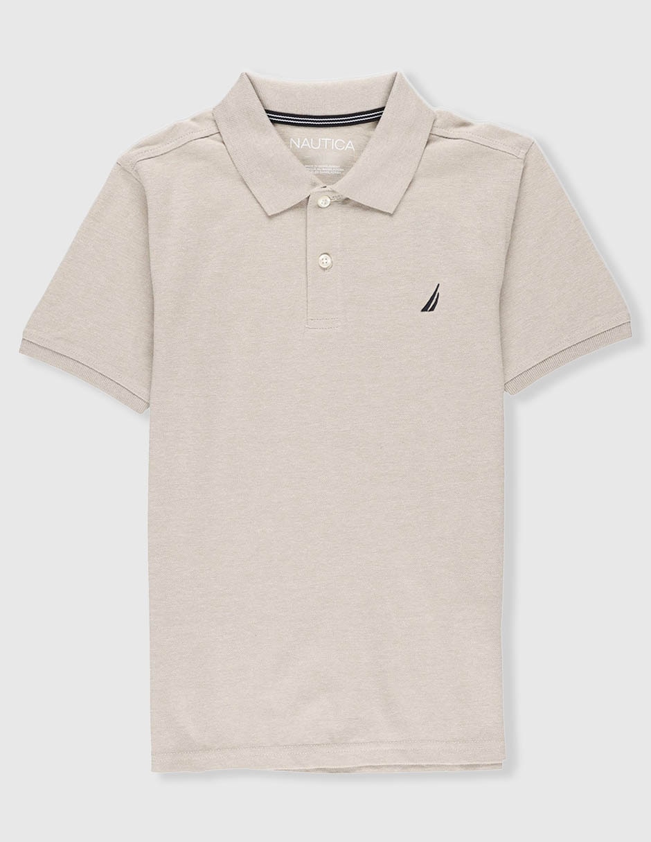 Playera tipo polo nautica de algodón para niño