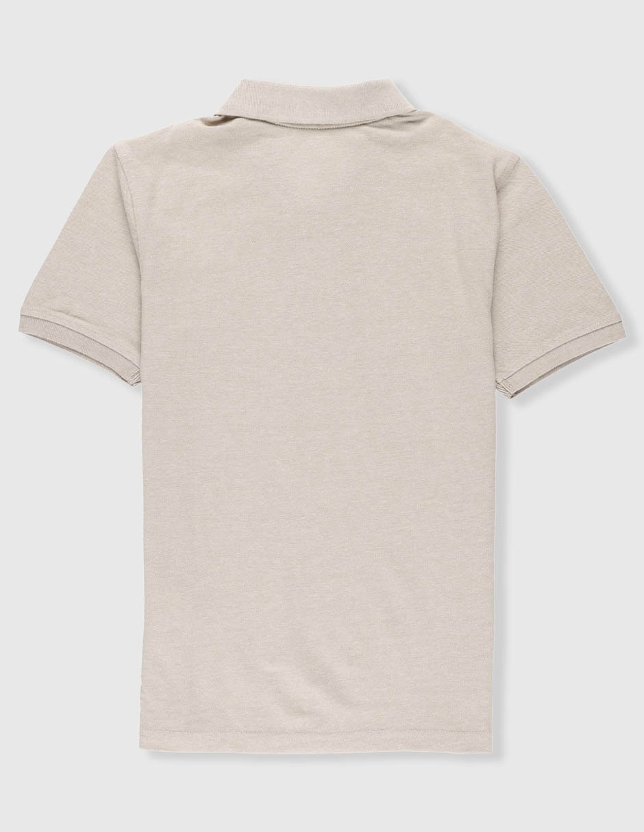 Playera tipo polo nautica de algodón para niño