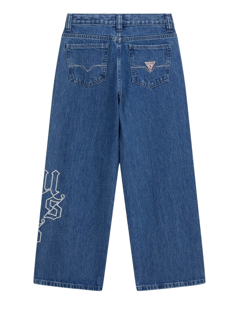 Jeans regular amplio l6ya08d1232-mcwl lavado denim para niño 2