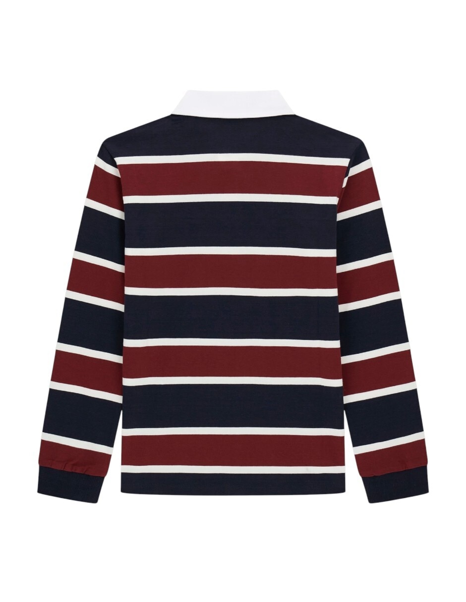 Playera tipo polo Sm26 de algodón para niño 5