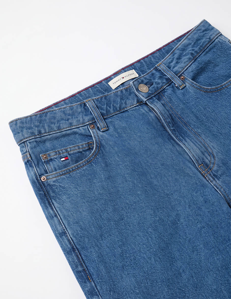 Jeans straight Hilfiger lavado medio para niño 5