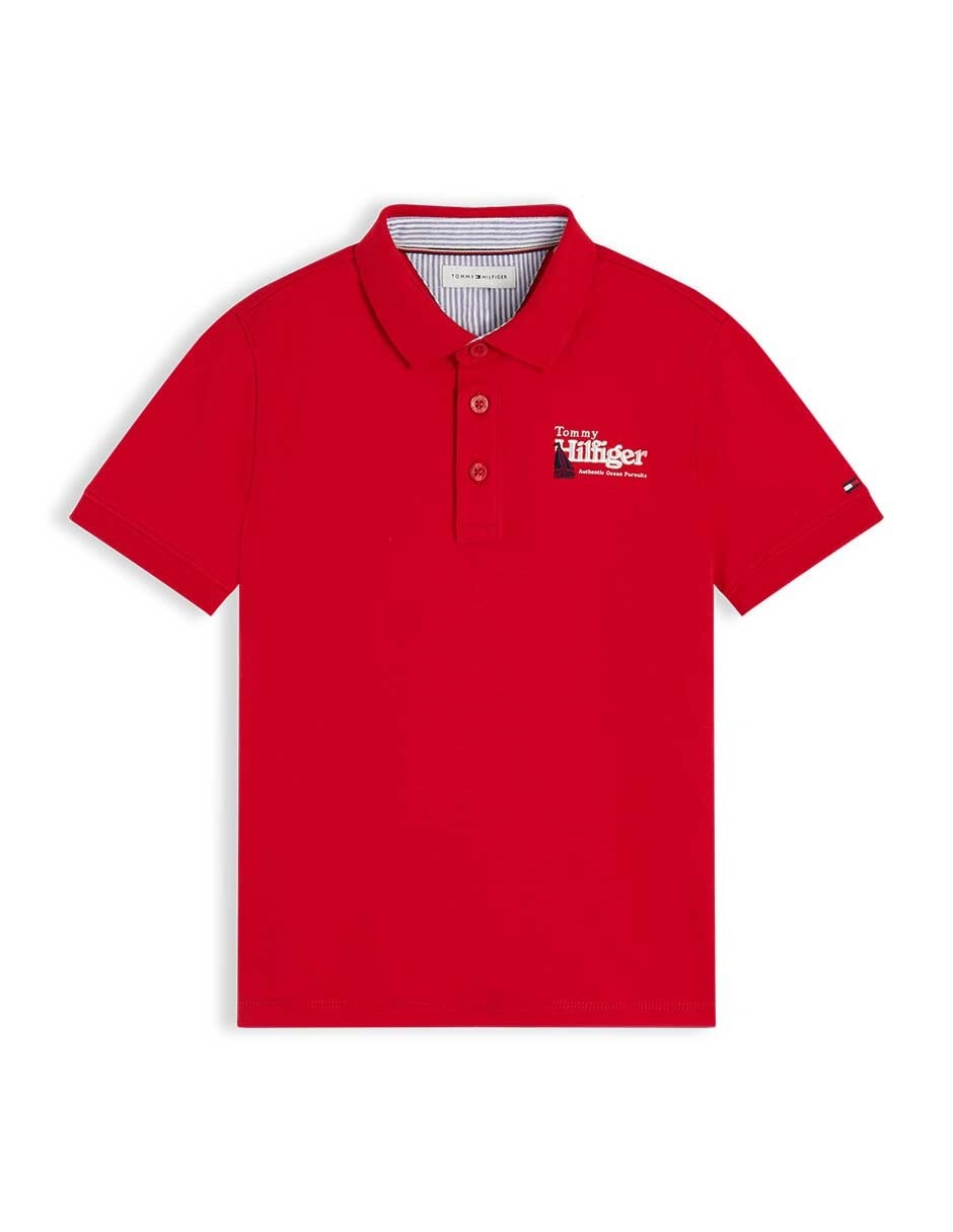 Playera tipo polo Summer 26 de algodón para niño