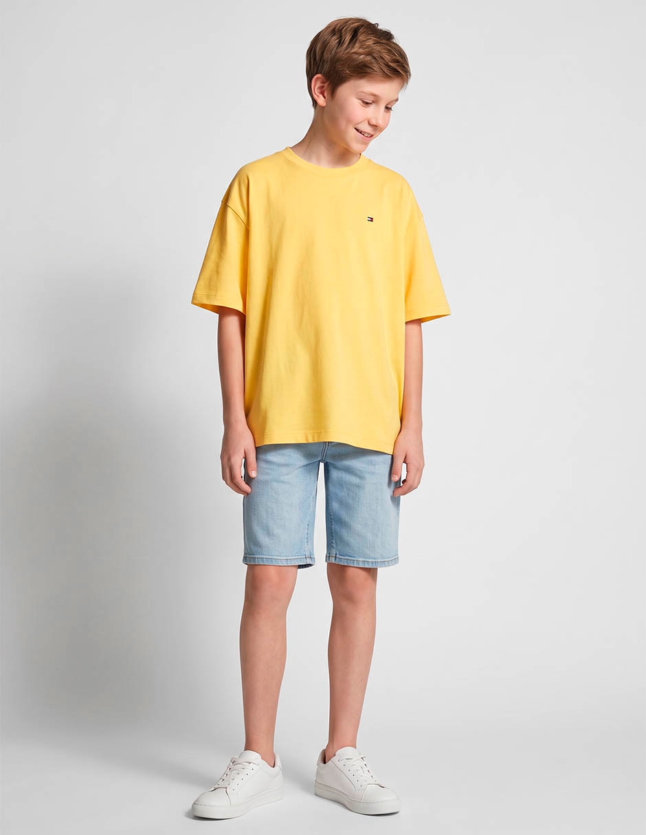 Playera Hilfiger manga al codo para niño Playera Hilfiger manga al codo para niño
