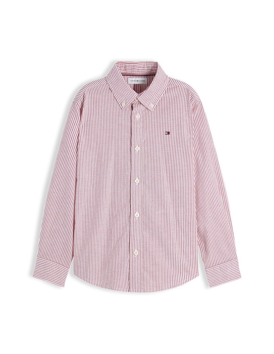 Camisa casual Tommy Hilfiger de algodón manga larga para niño