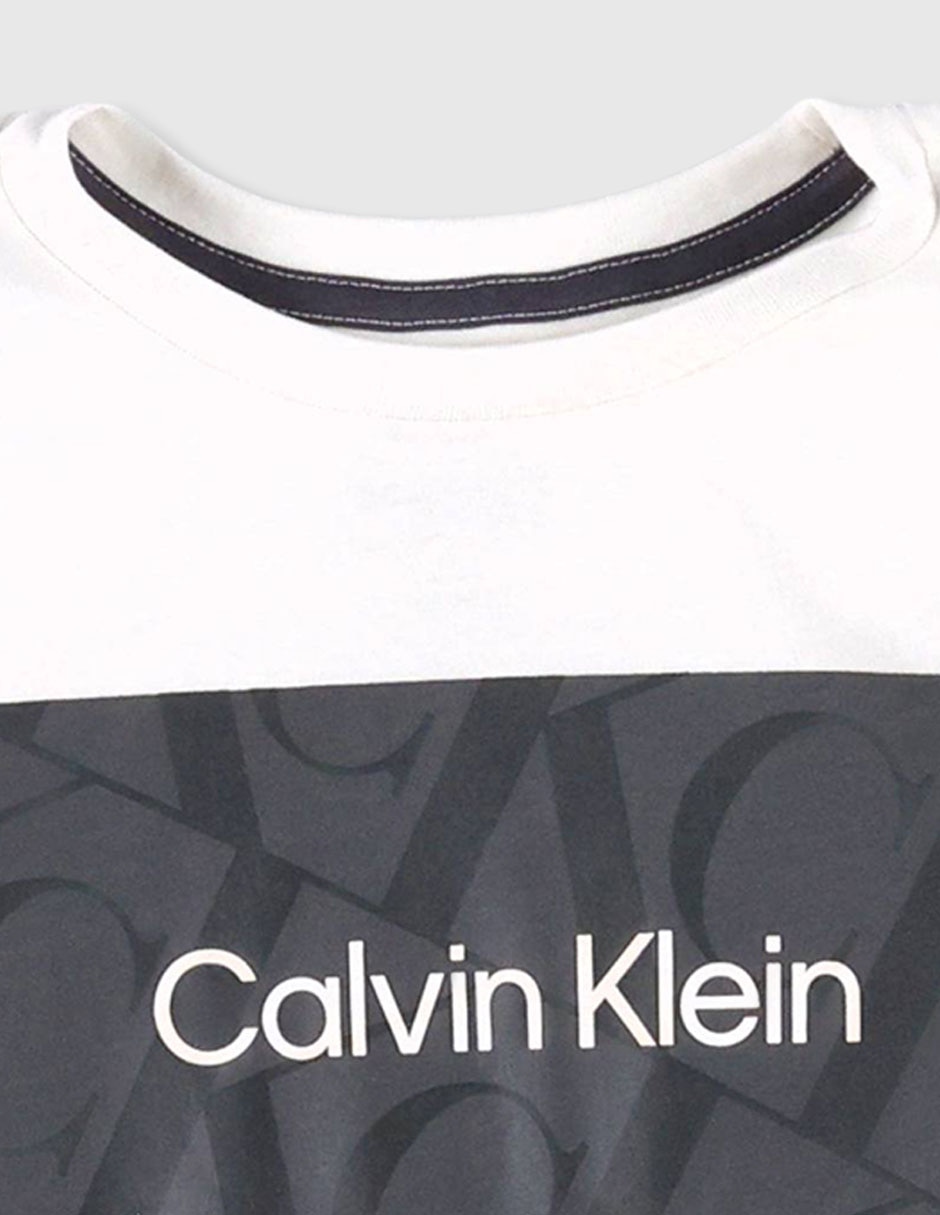 Playera Ck Niño Blanca Manga Corta Para Niño 3