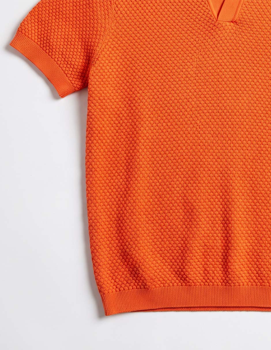 Playera tipo polo psycho bunny de algodón para niño