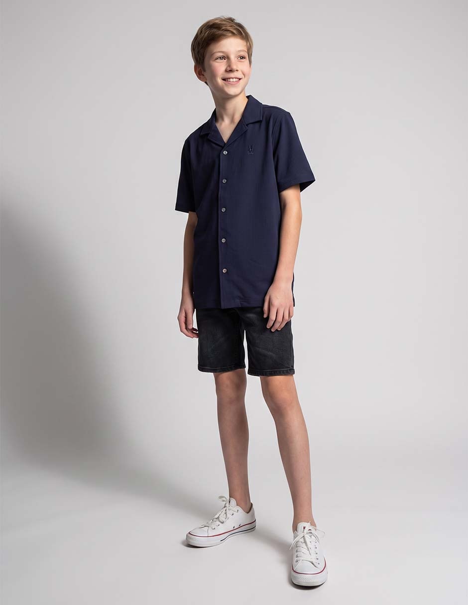 Camisa casual manga corta para niño Camisa casual manga corta para niño