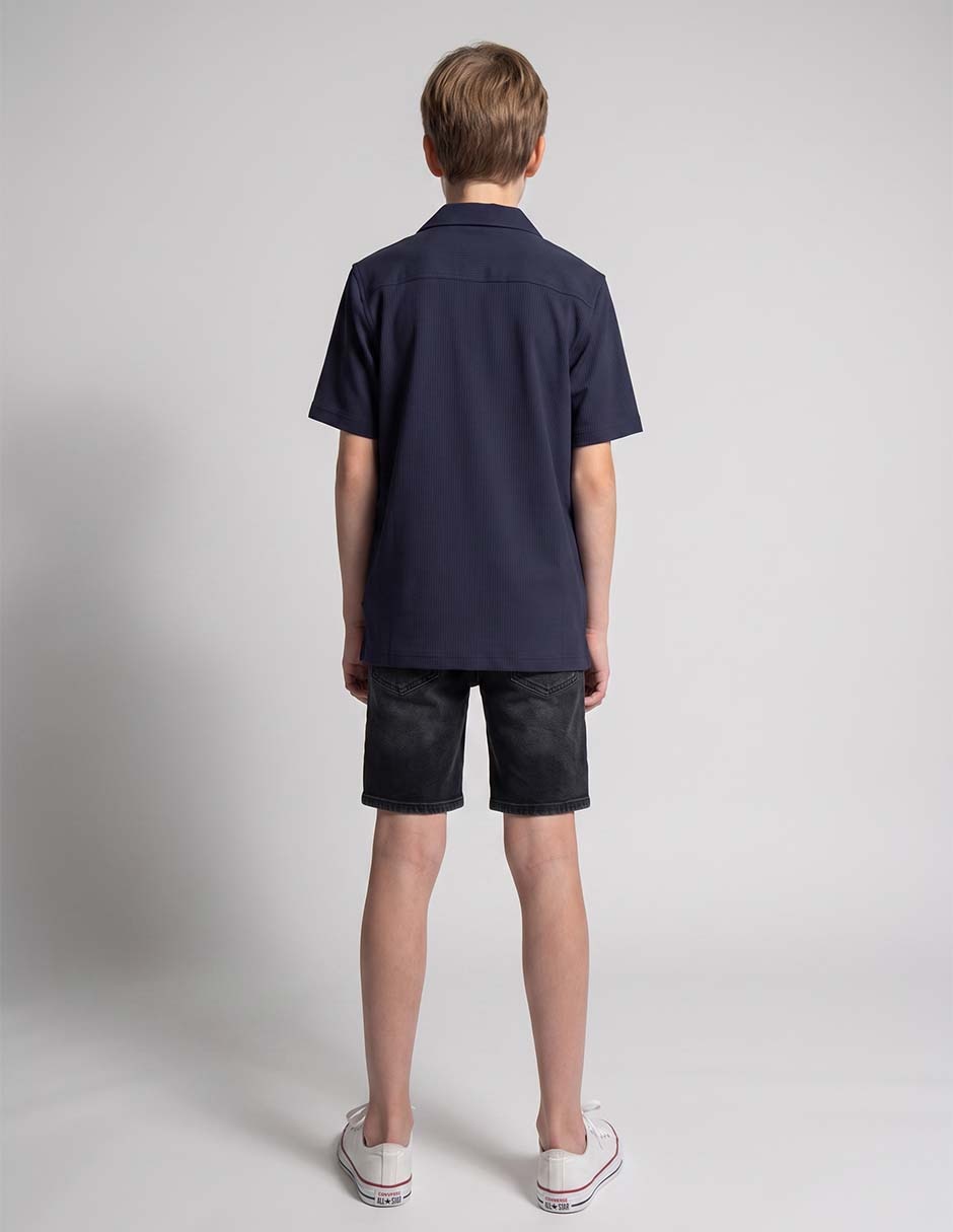 Camisa casual manga corta para niño 2