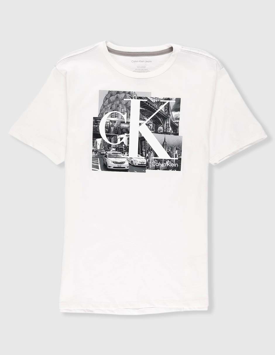 Playera manga corta cuello redondo Calvin Klein para niño 2