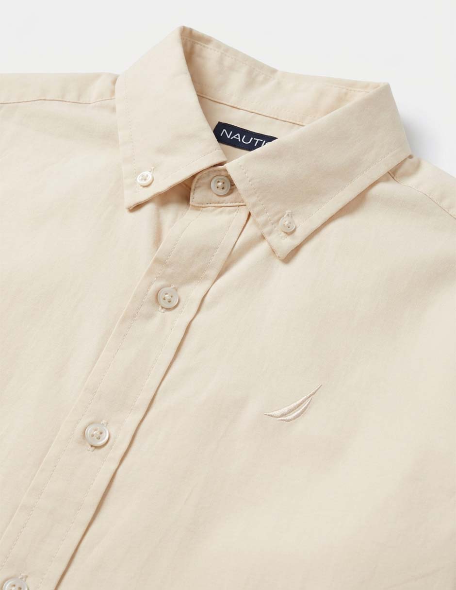 Camisa casual de algodón manga larga para niño 5