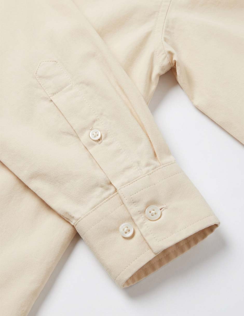 Camisa casual de algodón manga larga para niño 6