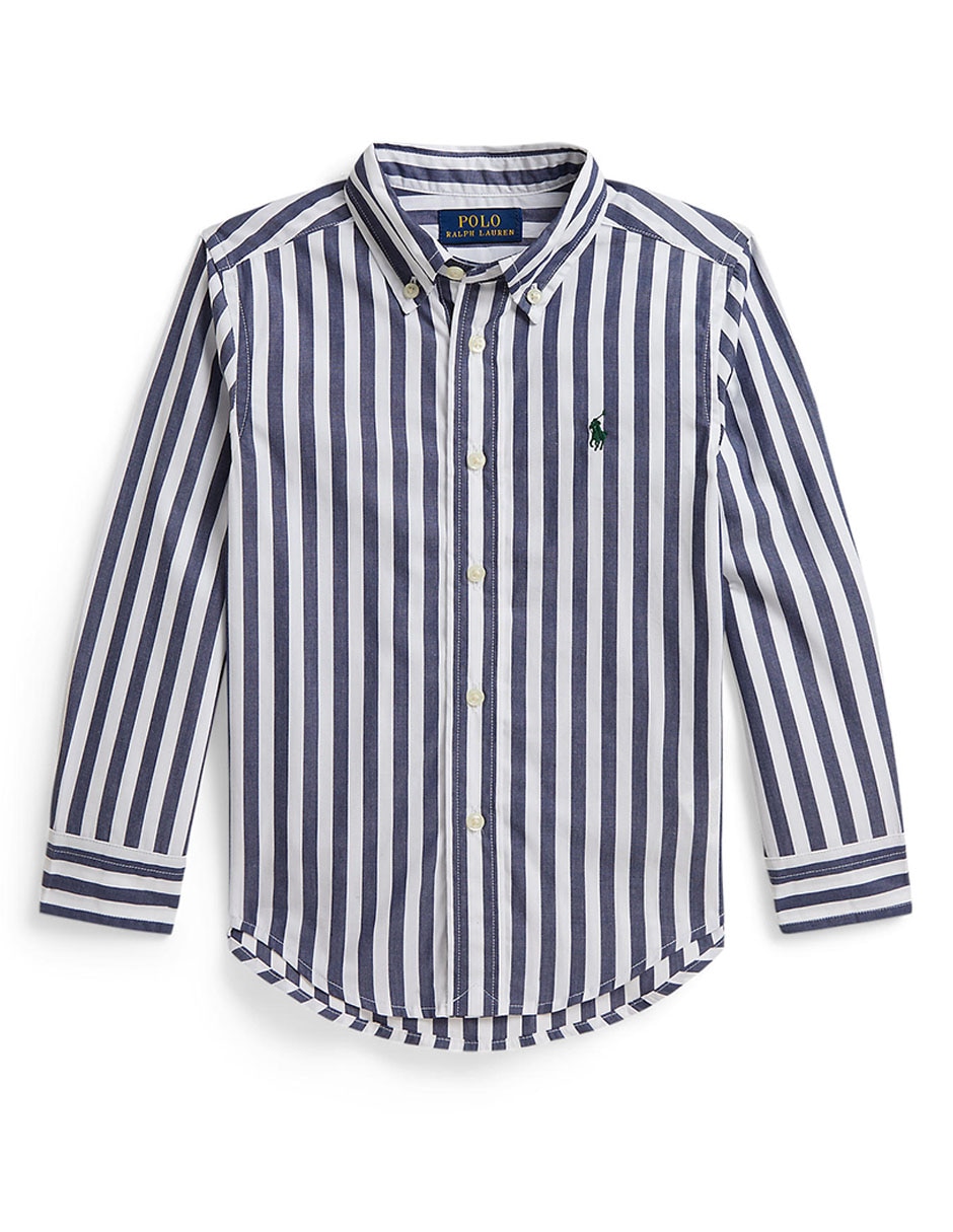Camisa casual de algodón manga larga para niño Camisa casual de algodón manga larga para niño