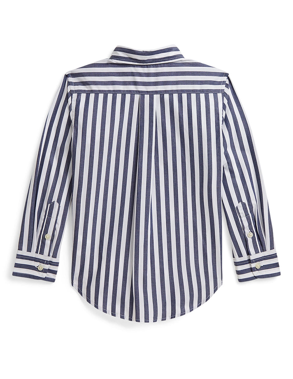 Camisa casual de algodón manga larga para niño 2