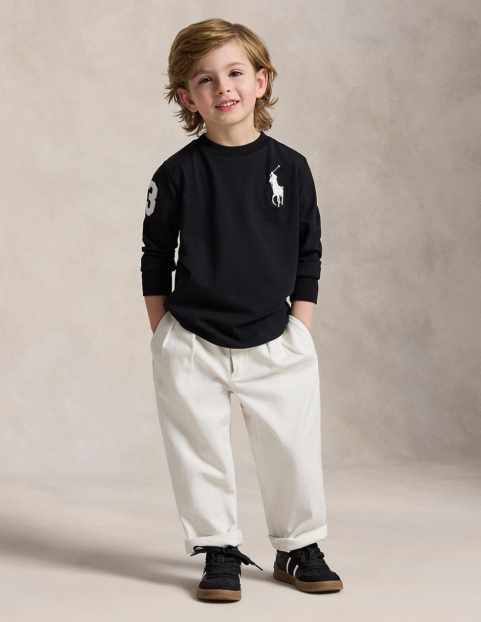 Playera polo manga larga para niño Playera polo manga larga para niño
