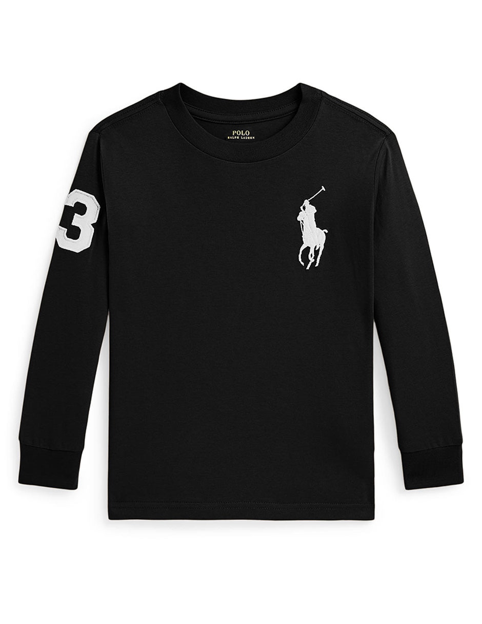 Playera polo manga larga para niño 3