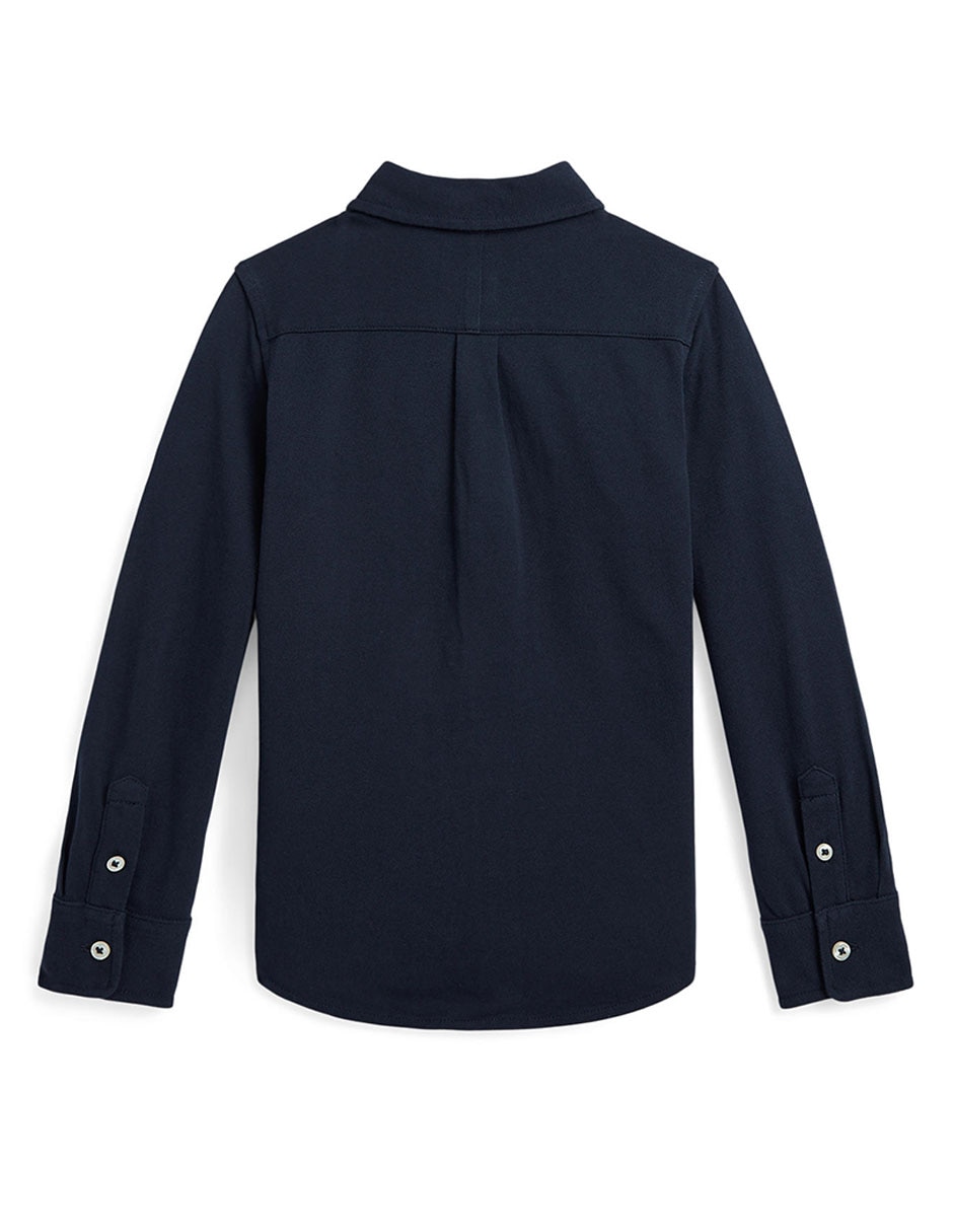Camisa casual de algodón manga larga para niño 2