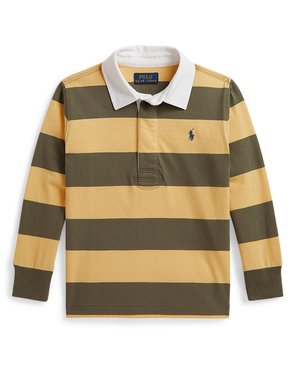 Playera tipo polo de algodón para niño Playera tipo polo de algodón para niño