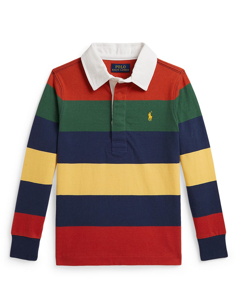 Playera tipo polo de algodón para niño 3
