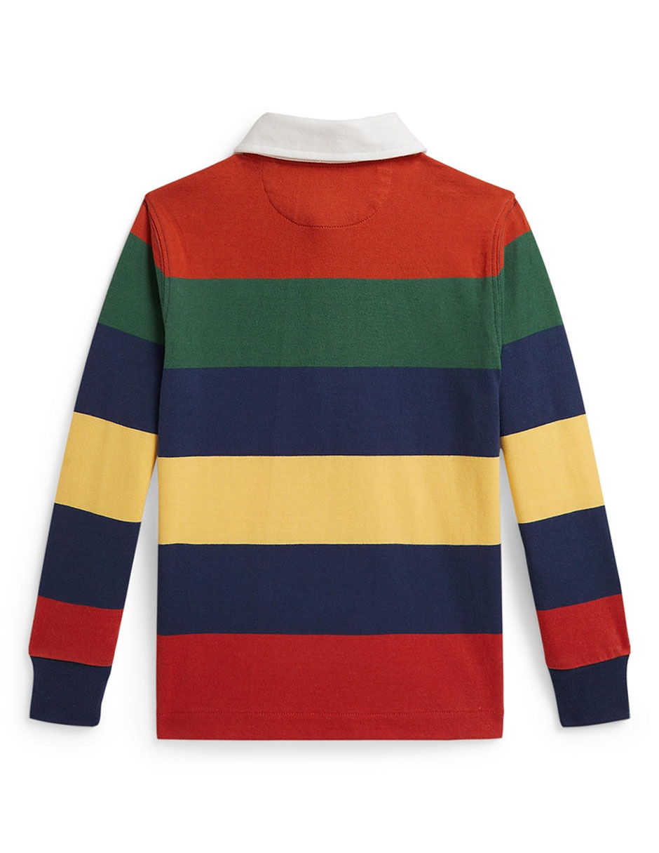 Playera tipo polo de algodón para niño 2