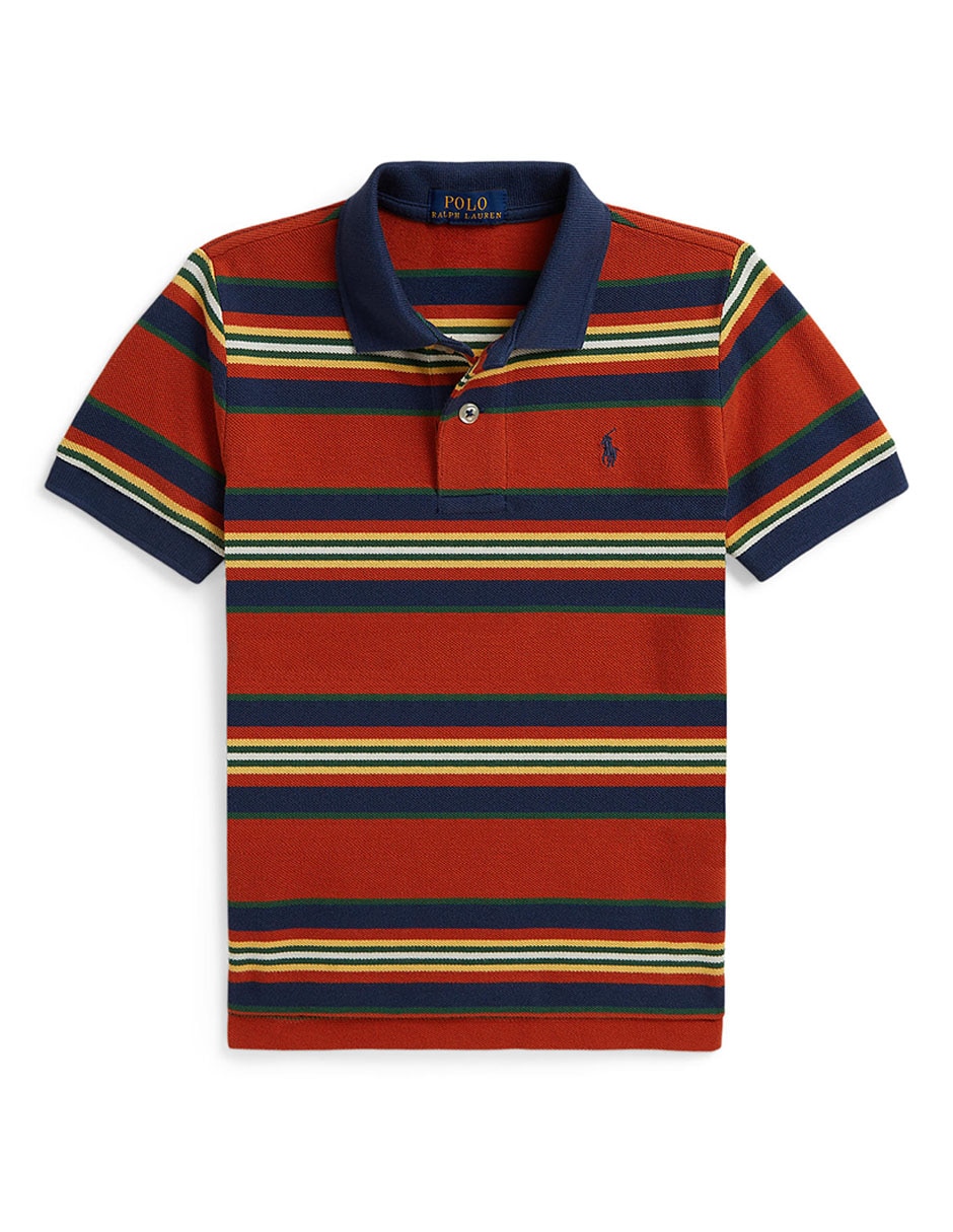 Playera tipo polo de algodón para niño Playera tipo polo de algodón para niño