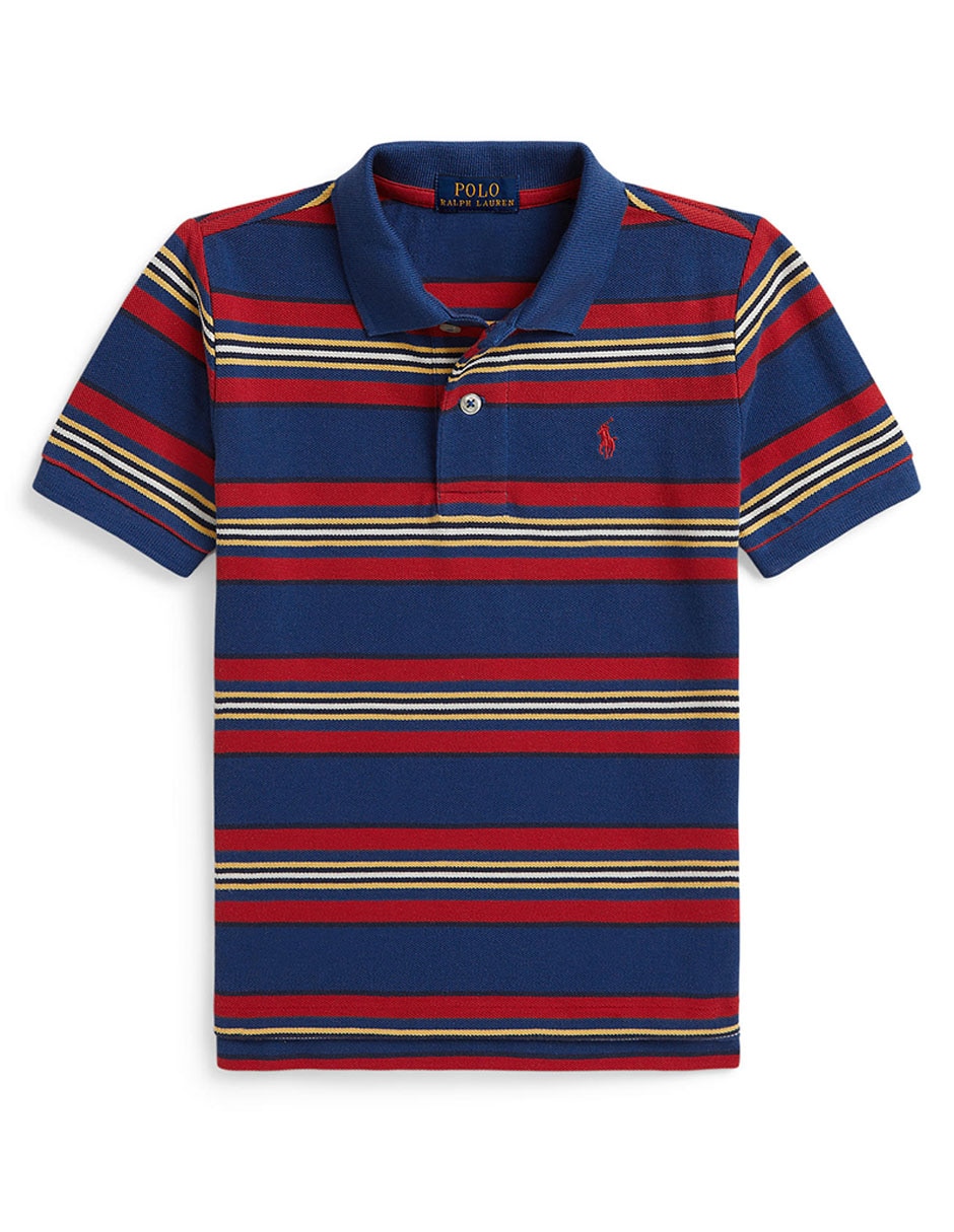 Playera tipo polo de algodón para niño Playera tipo polo de algodón para niño