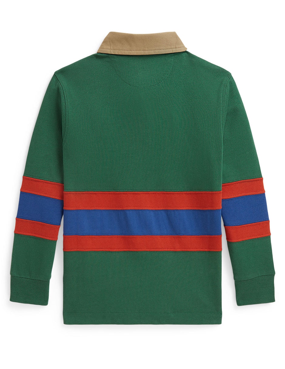 Playera tipo polo de algodón para niño 2