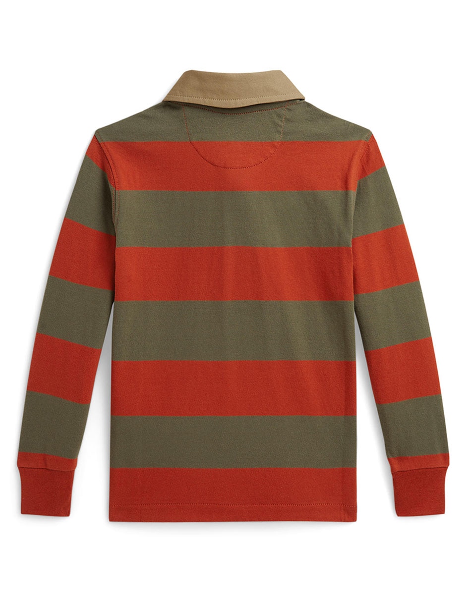 Playera tipo polo de algodón para niño 2