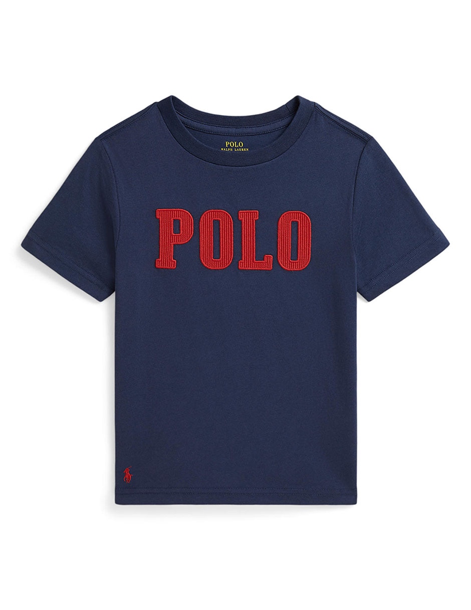 Playera polo manga corta para niño