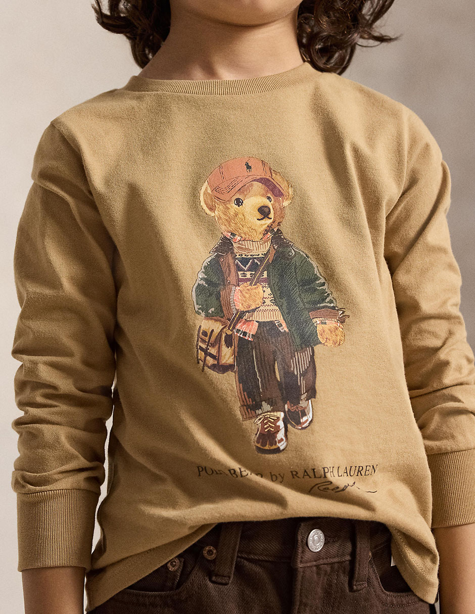 Playera polo manga larga para niño 5