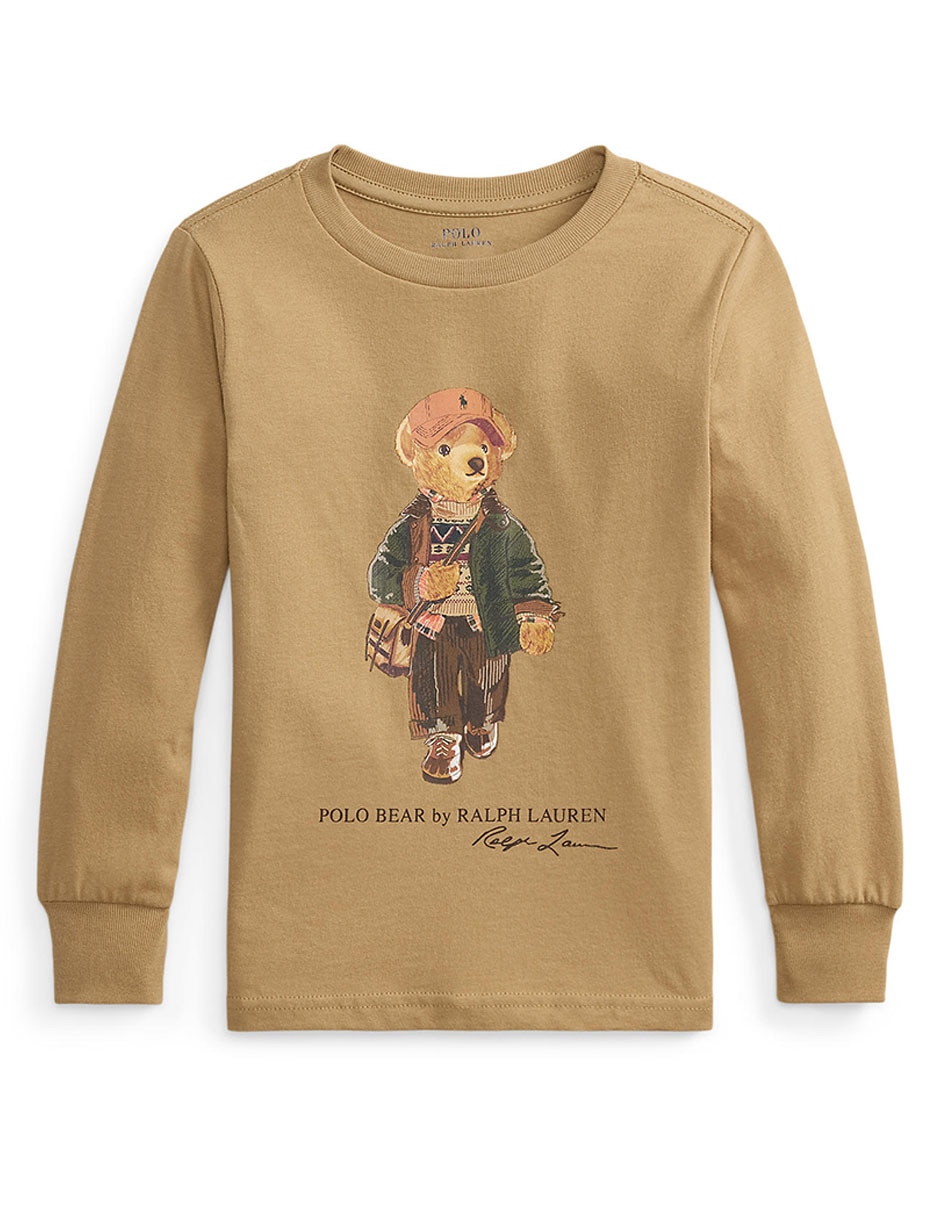 Playera polo manga larga para niño 4
