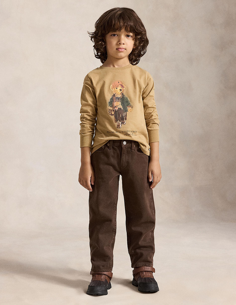 Playera polo manga larga para niño 3
