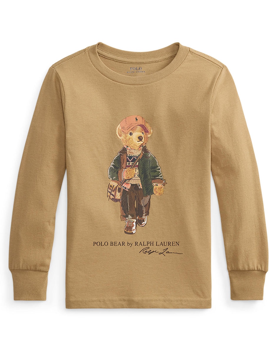 Playera polo manga larga para niño 6