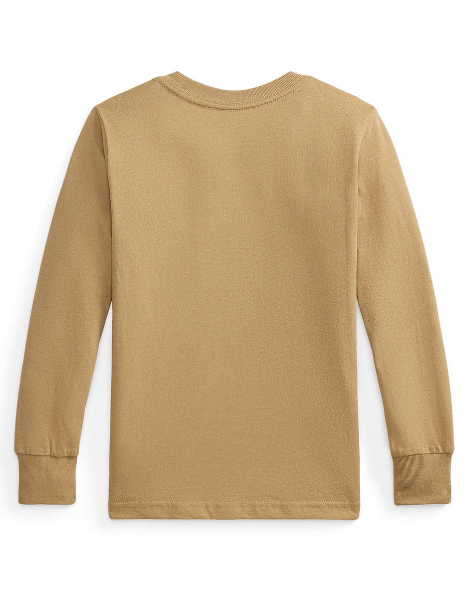 Playera polo manga larga para niño 12