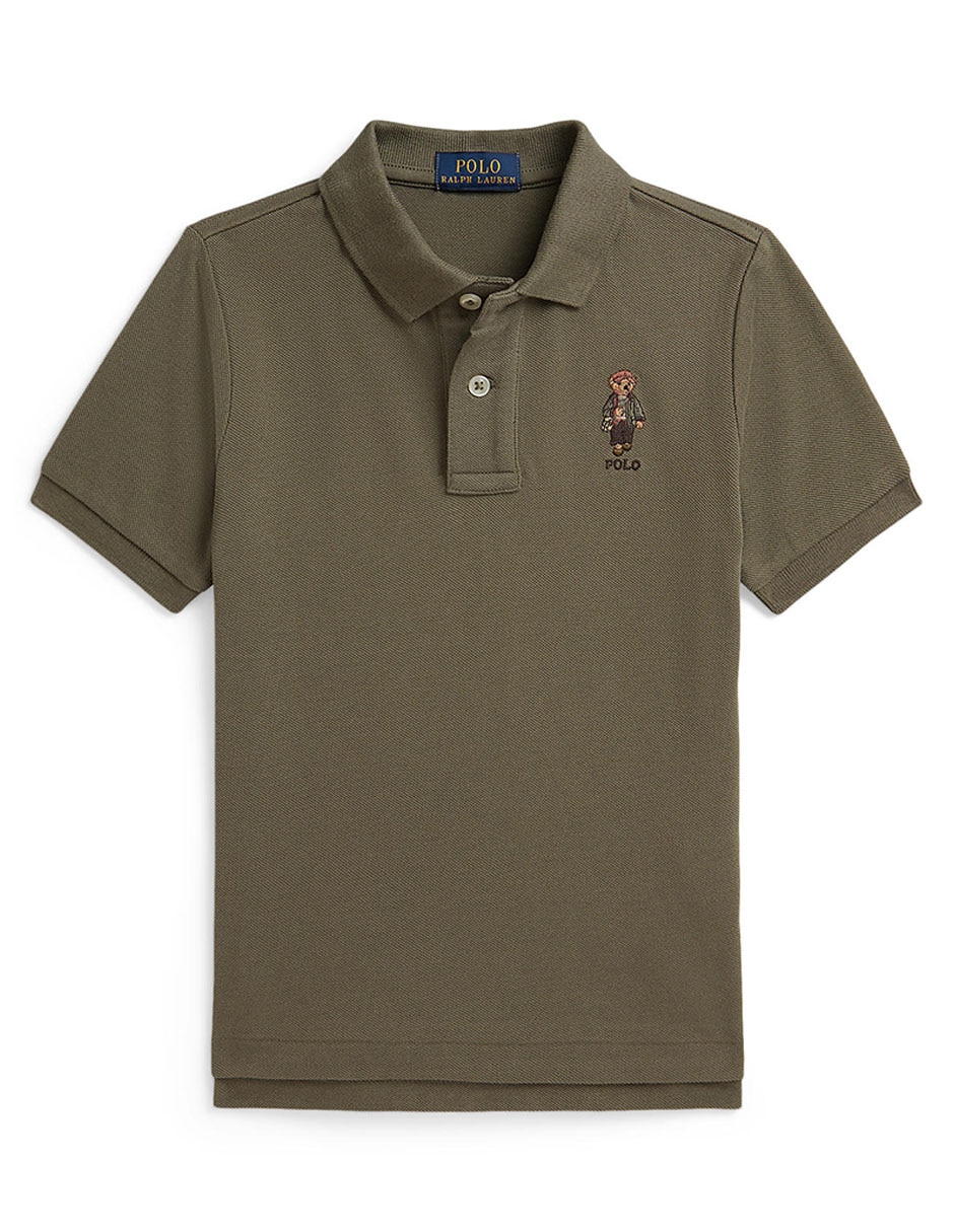 Playera tipo polo de algodón para niño Playera tipo polo de algodón para niño
