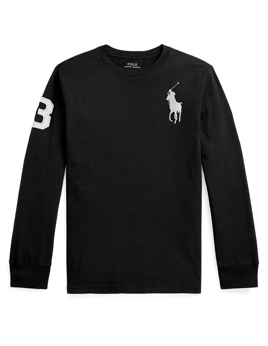 Playera polo manga larga para niño 4