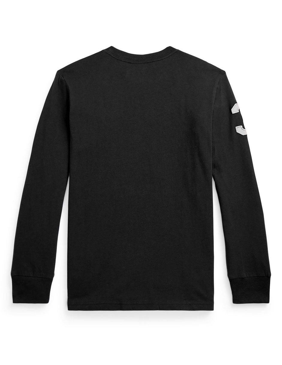 Playera polo manga larga para niño 3