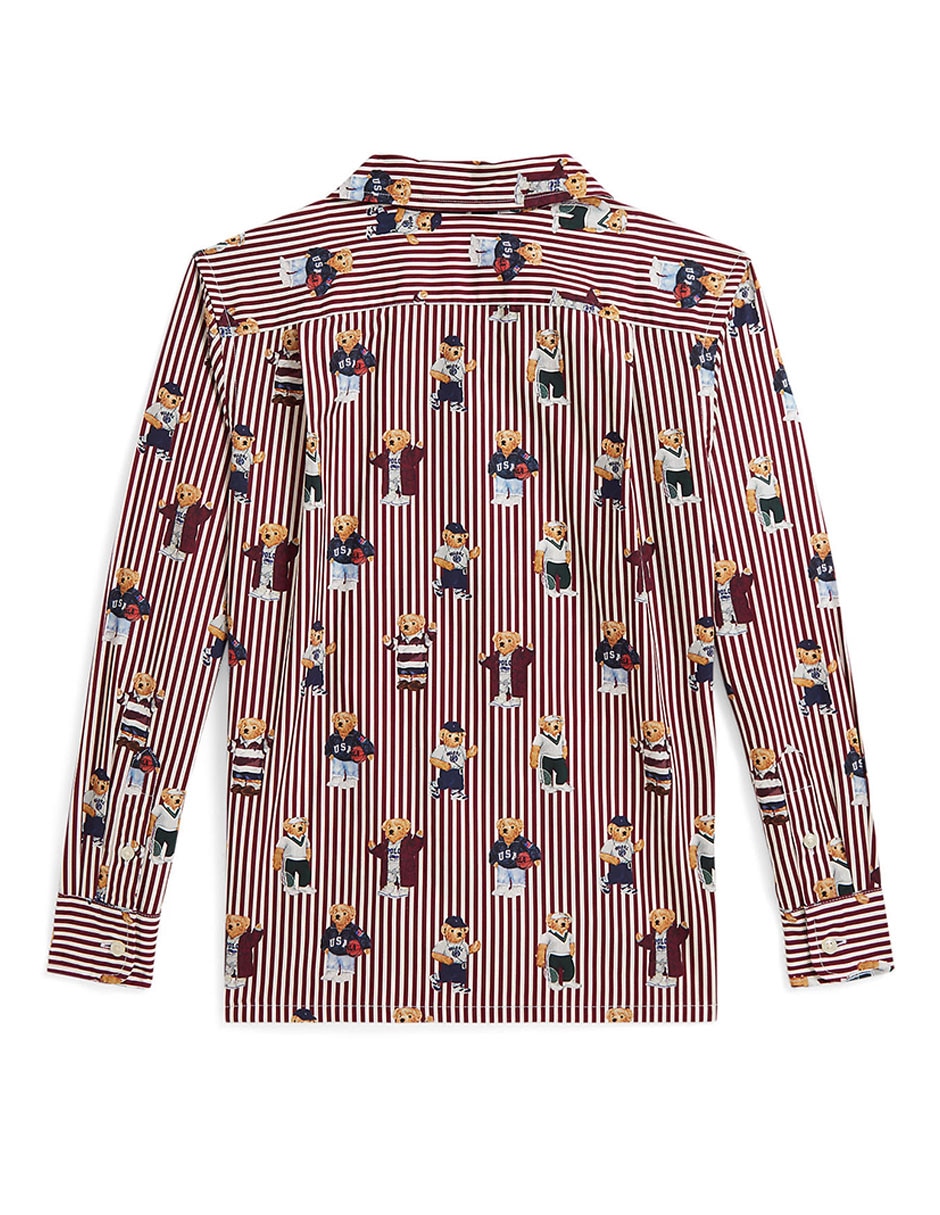 Camisa casual de algodón manga larga para niño 3