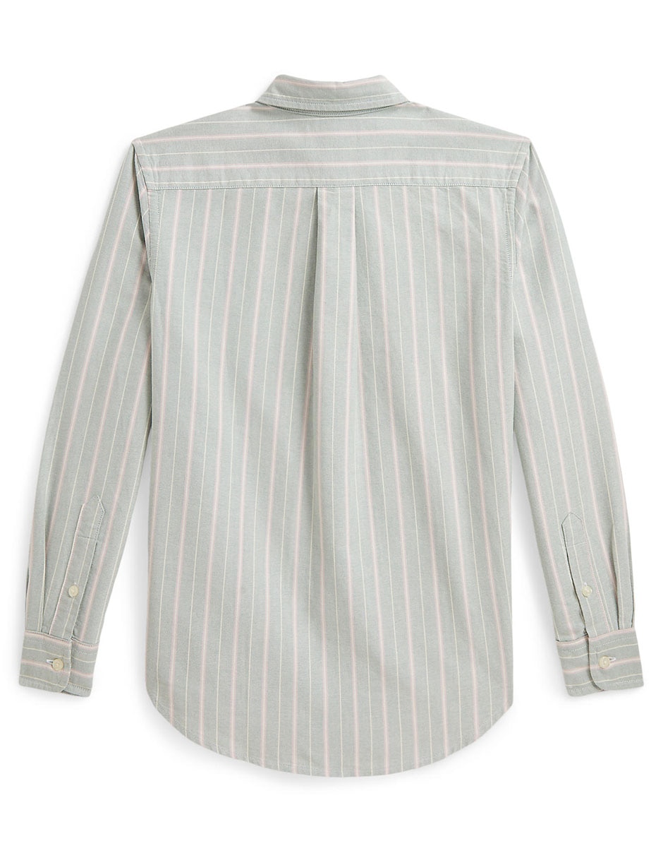 Camisa casual de algodón manga larga para niño 2