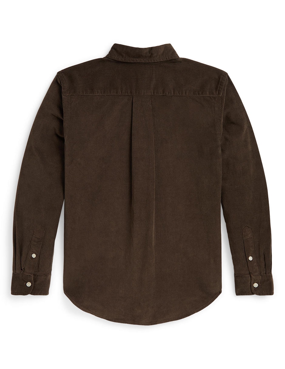 Camisa casual de algodón manga larga para niño 2