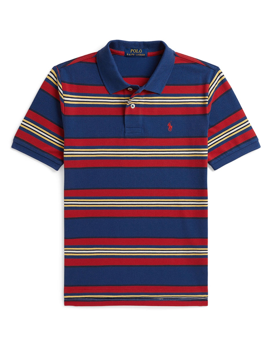 Playera tipo polo de algodón para niño Playera tipo polo de algodón para niño