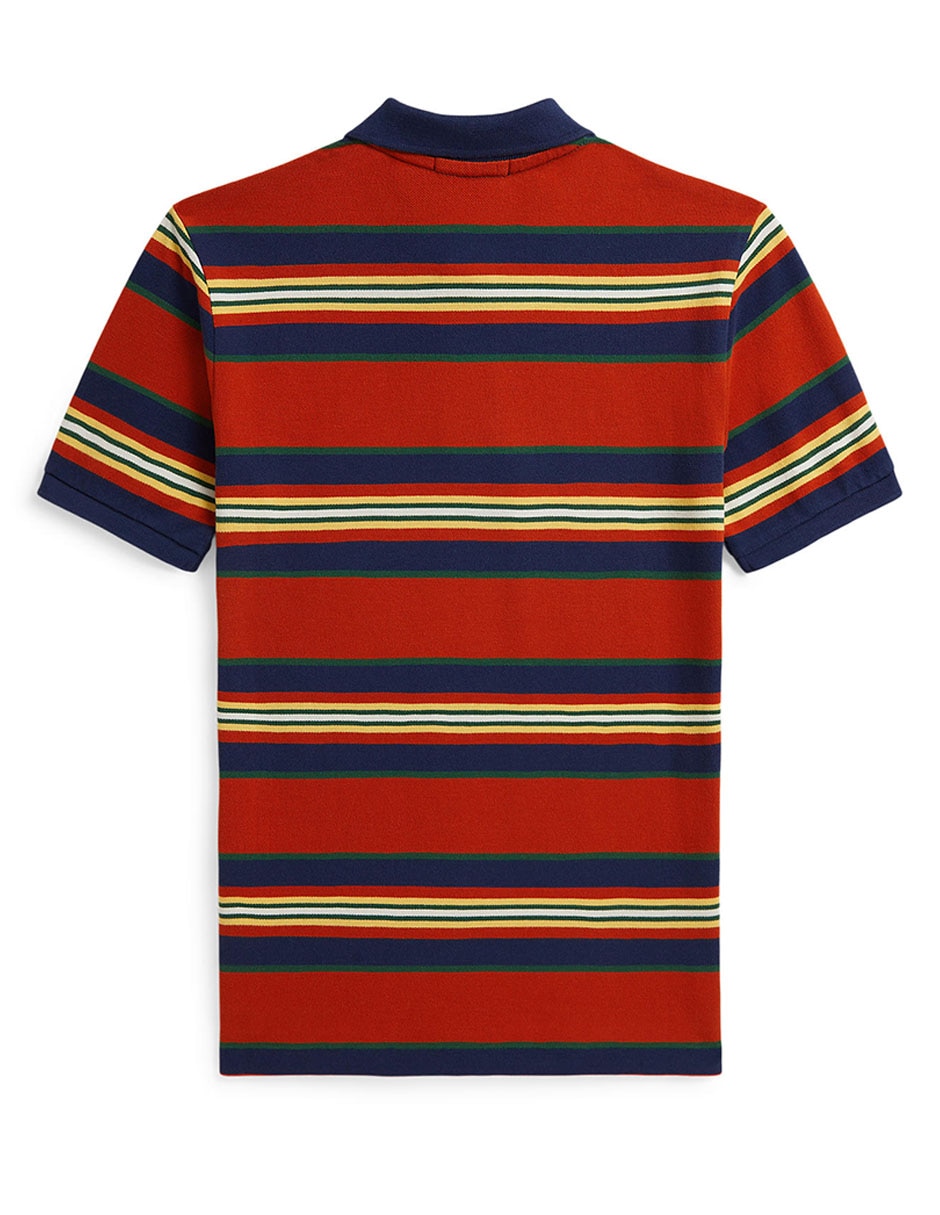 Playera tipo polo de algodón para niño