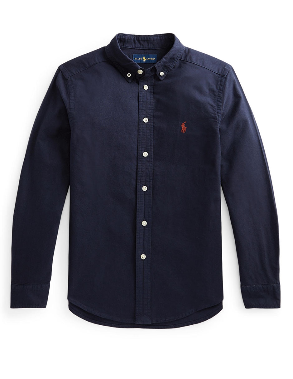 Camisa casual de algodón manga larga para niño Camisa casual de algodón manga larga para niño