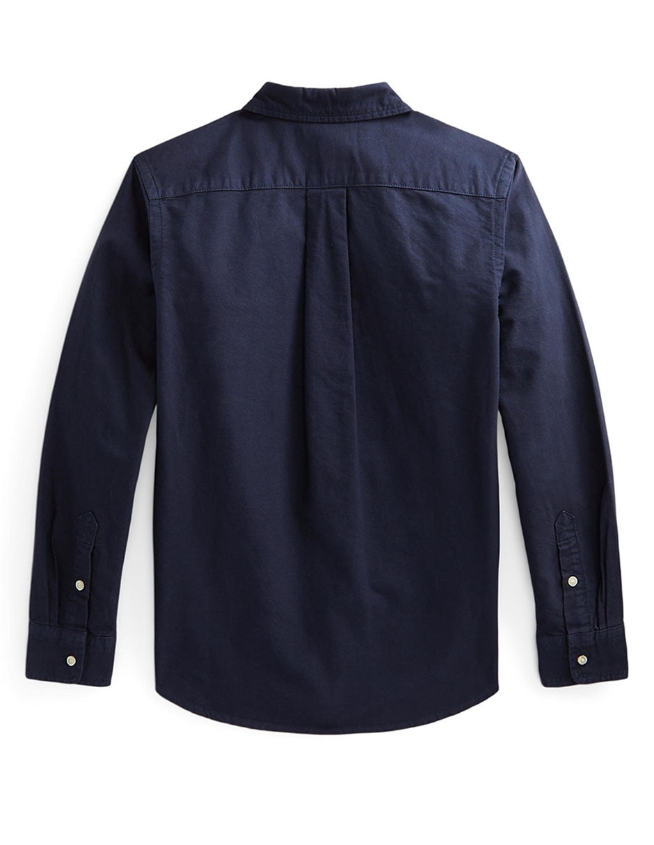 Camisa casual de algodón manga larga para niño 2
