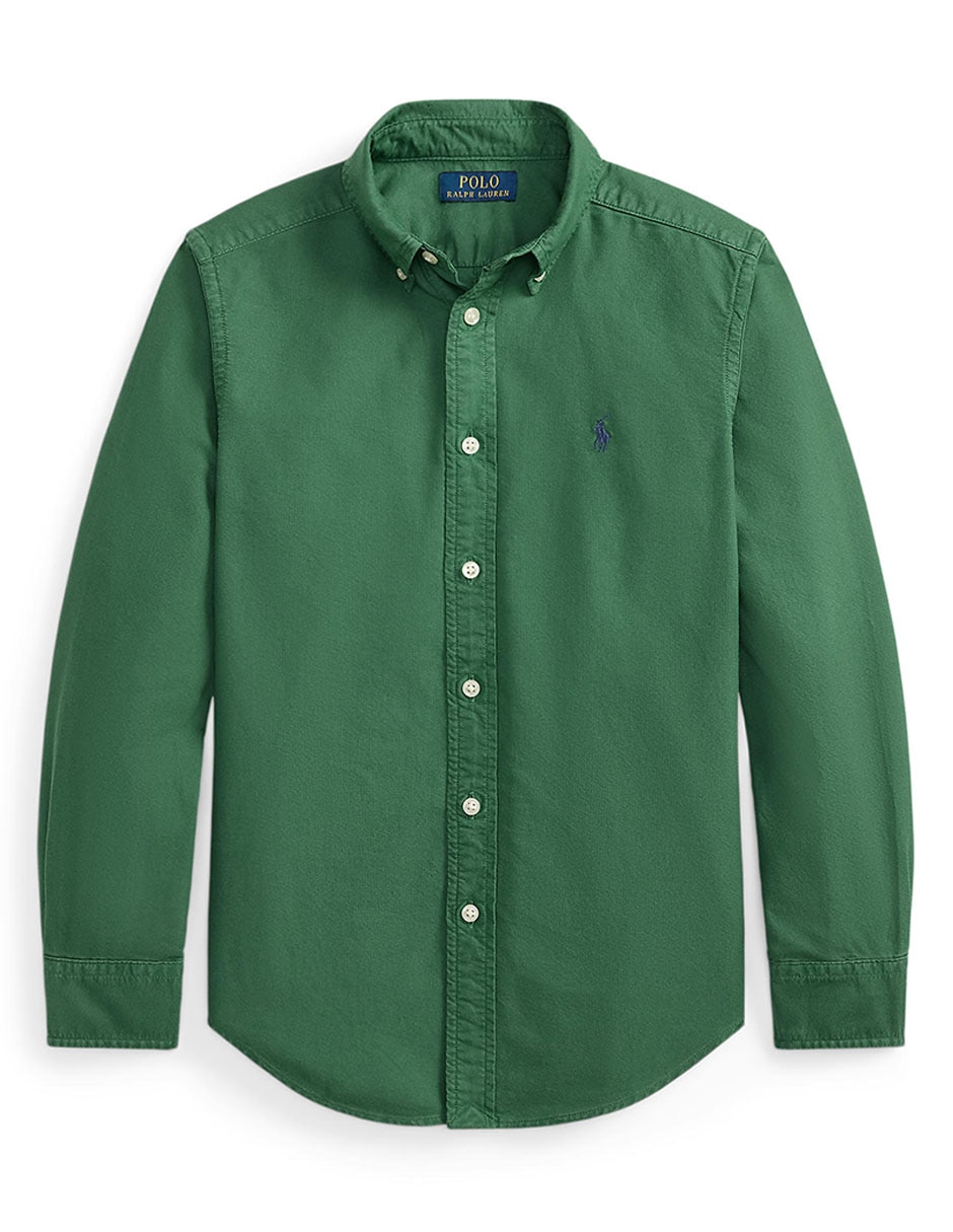 Camisa de algodón manga larga para niño Camisa de algodón manga larga para niño