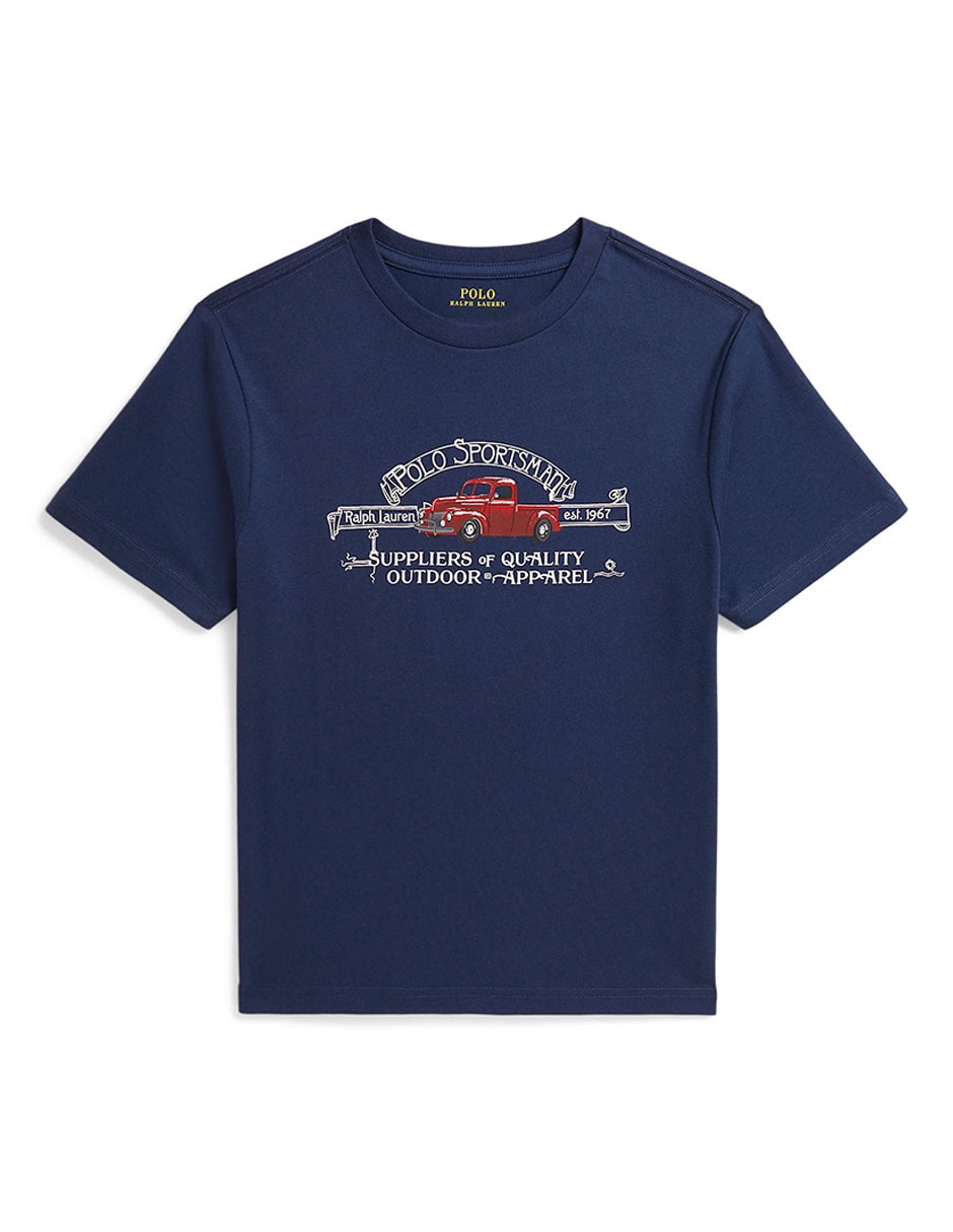 Playera polo manga corta para niño