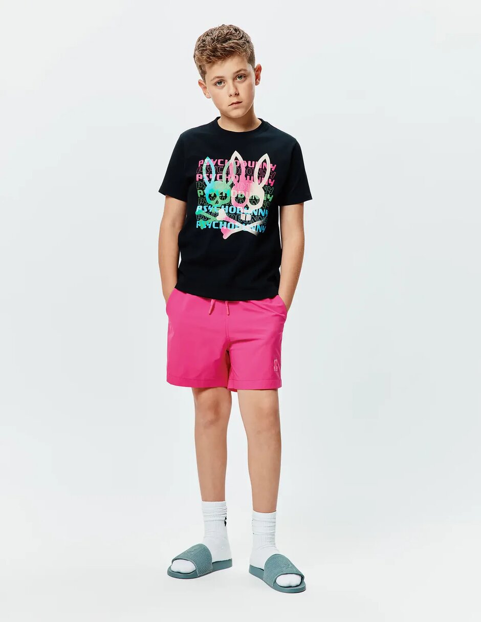 Playera Psycho Bunny manga corta para niño