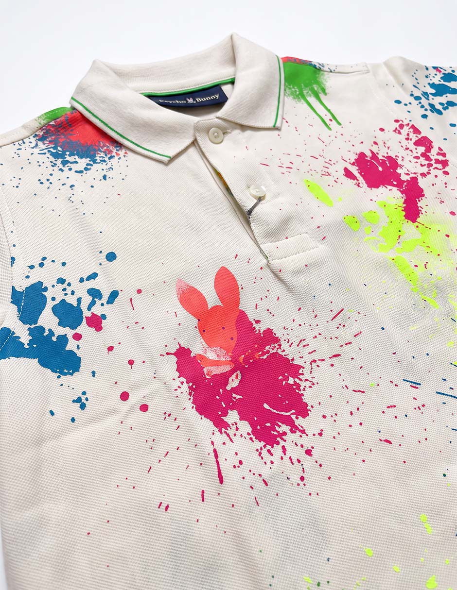 Playera tipo polo Truse de algodón para niño 4