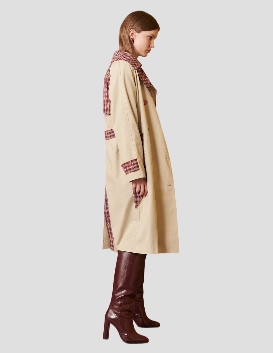 Gabardina con bolsillos para mujer 5