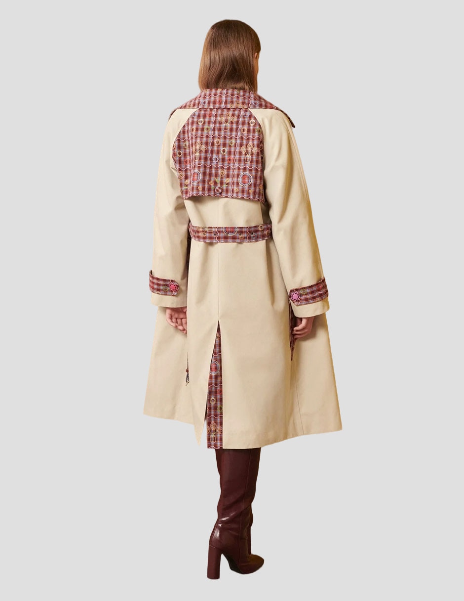 Gabardina con bolsillos para mujer 4