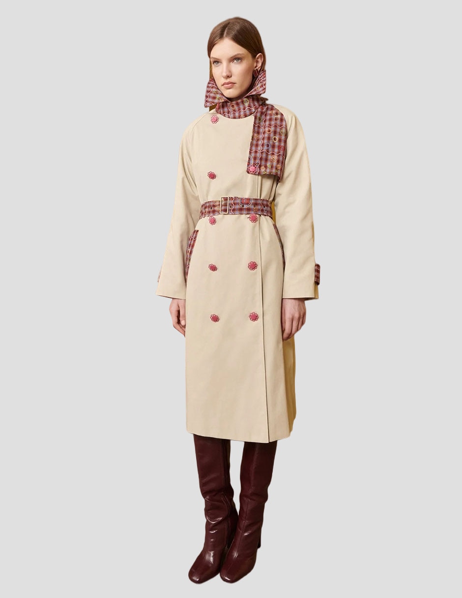 Gabardina con bolsillos para mujer 3